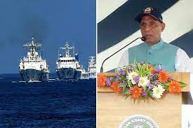 रक्षा मंत्री राजनाथ सिंह ने नौसेना को सौंपा स्वदेशी वॉरशिप