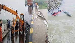 MP में बड़ा हादसा यात्रियों से भरी बस नर्मदा नदी में गिरी