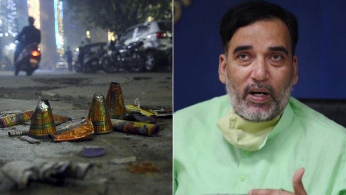 मंत्री गोपाल राय और पटाखों