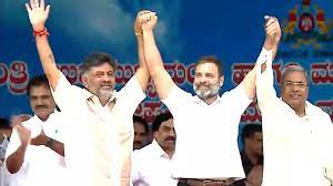 कर्नाटक सरकार के शपथ ग्रहण के बाद कांग्रेस के पांच वादों पर बोले राहुल गांधी