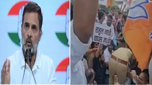 राहुल गांधी वापस जाओ, मंत्री मंत्री दिनेश प्रताप सिंह ने रोका काफिला राहुल गांधी वापस जाओ, मंत्री मंत्री दिनेश प्रताप सिंह ने रोका काफिला